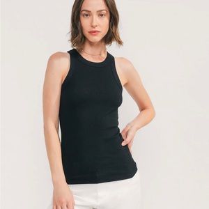 Rib Fitted Racer Tank